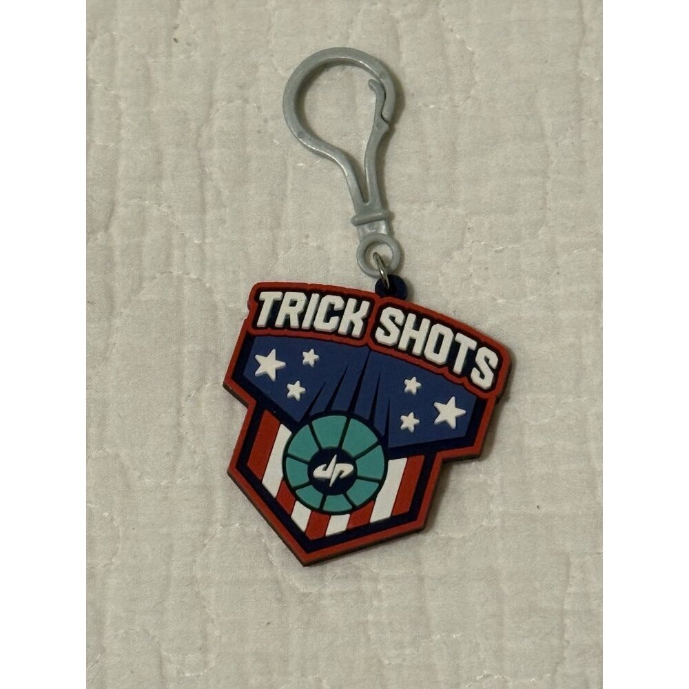 Trick Shots Dude Perfect KeyChain RARE Bag Backpack Keys Accessory Charm US Flag - Picture 4 of 4